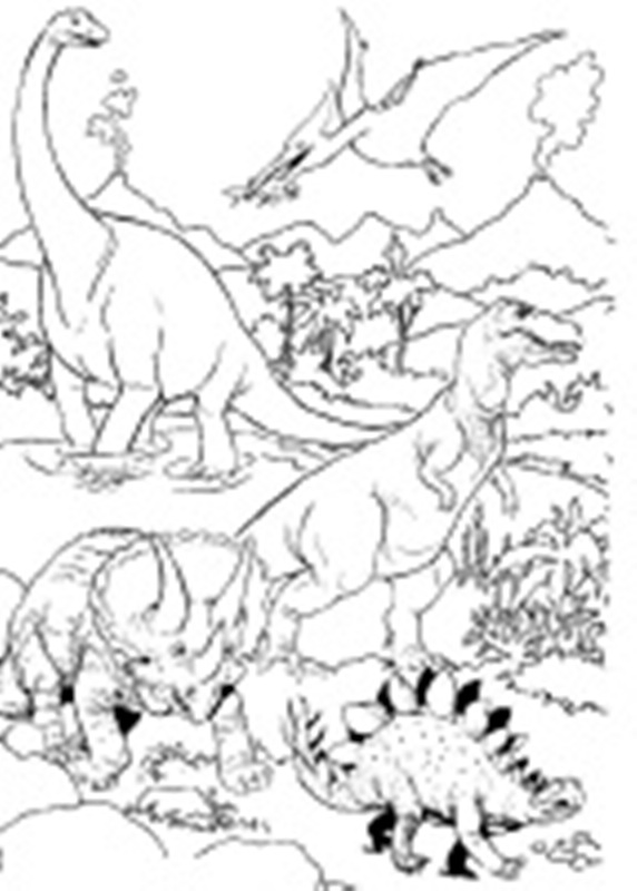 allosaurus kleurplaat t rex mit baeumen ausmalbild
